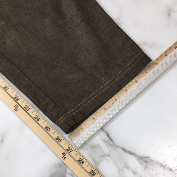 Usindo Brown Pants Floral Embroidered‎ Lagenlook Women Medium Boho Hippie Barrel - Picture 8 of 12